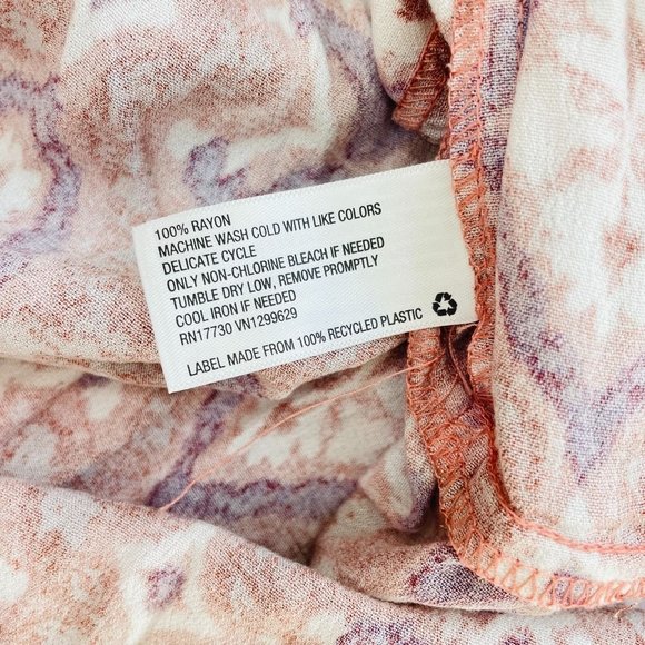 Knox Rose Women's Dress Extra Small Pink Short Sleeve Tiered Midi Ruffle Scoop N - Picture 6 of 7